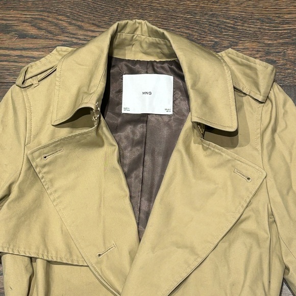 Mango Beige Belted Trench Coat - Picture 4 of 12
